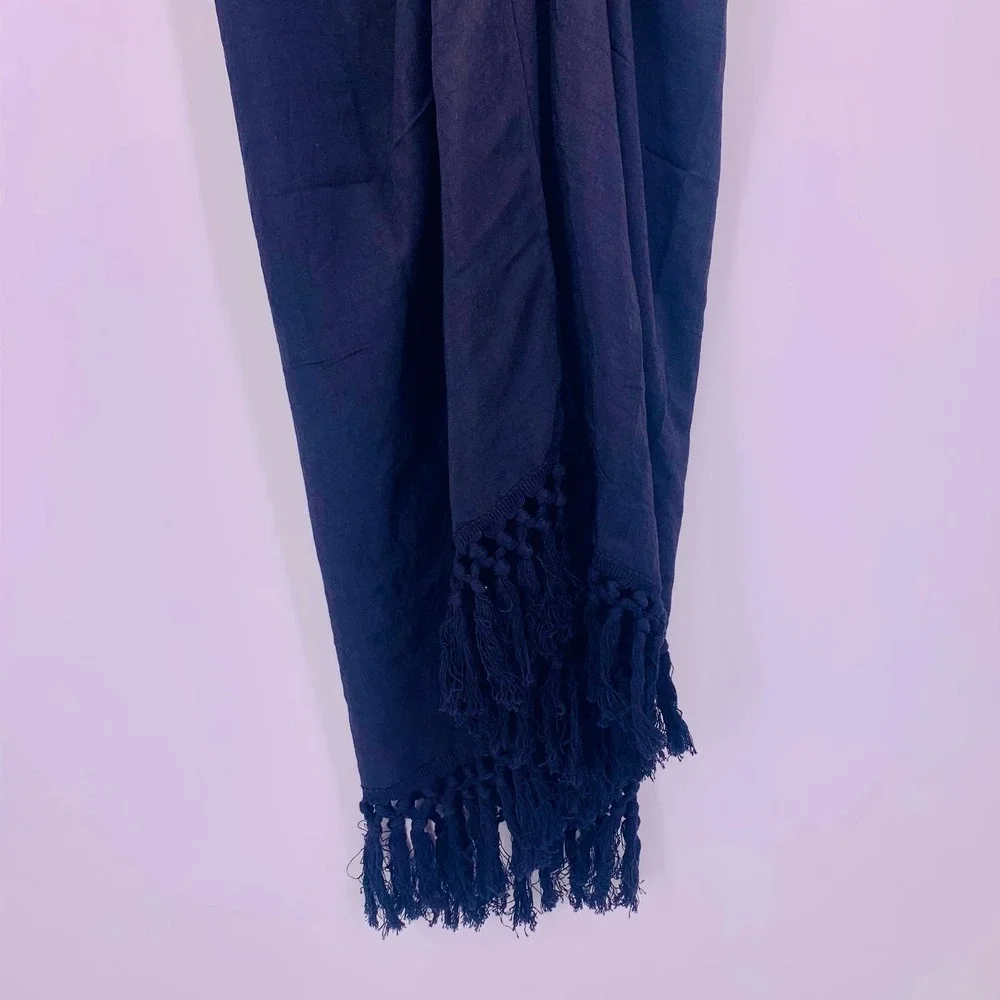 Hurley Solid Fringe Pareo Cover Up Womens One Size